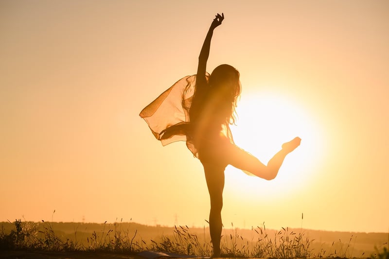 Yoga at sunset
